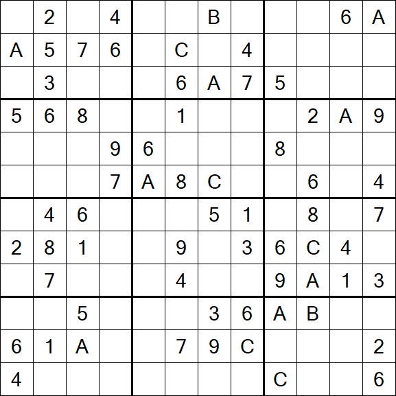 Sudoku 12x12 - Medium