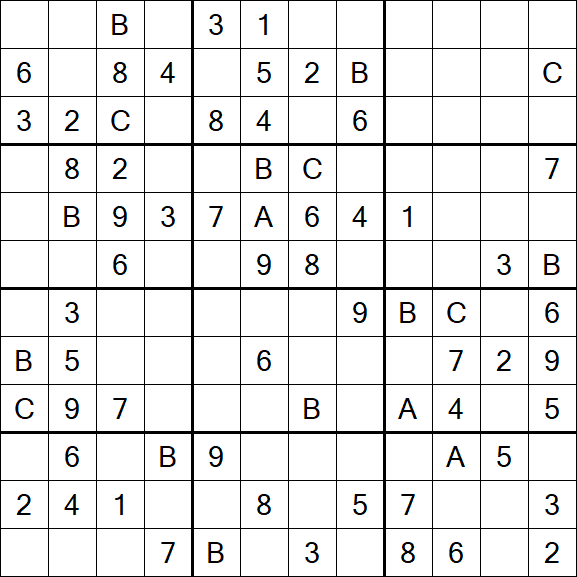 Sudoku 12x12 - Medium