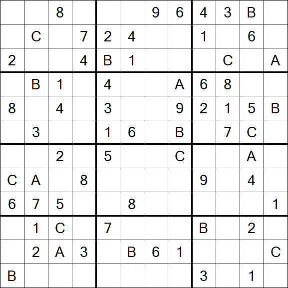 Sudoku 12x12 - Medium