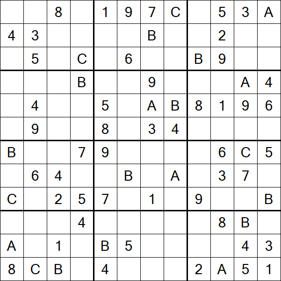 Sudoku 12x12 - Medium