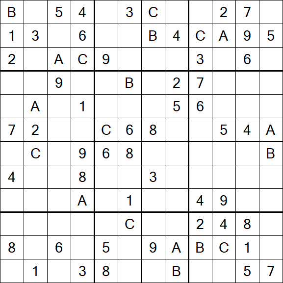 Sudoku 12x12 - Medium
