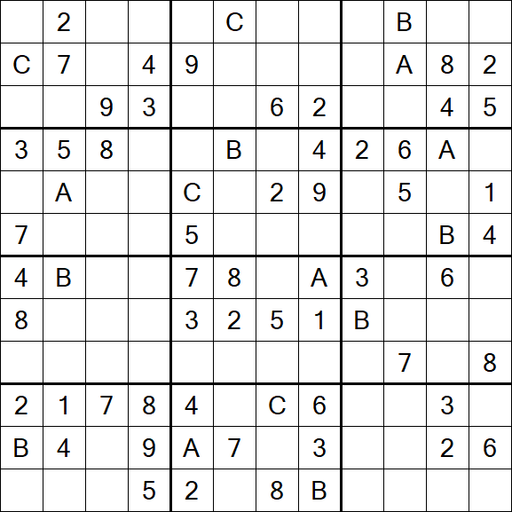 Sudoku 12x12 - Medium
