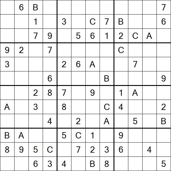 Sudoku 12x12 - Medium