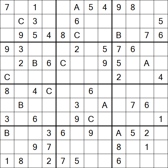 Sudoku 12x12 - Medium