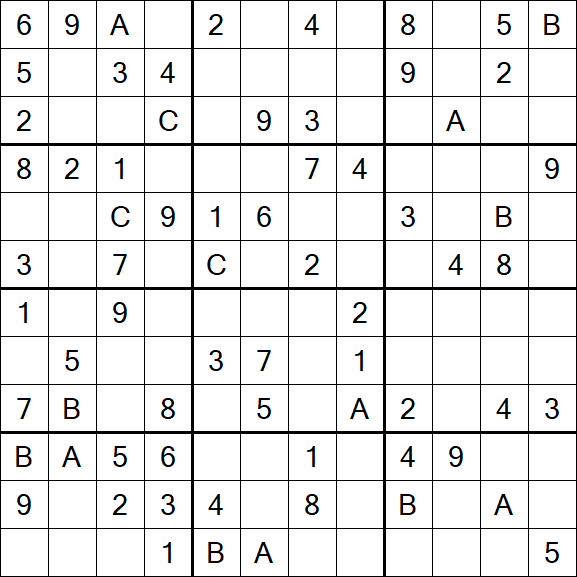 Sudoku 12x12 - Medium