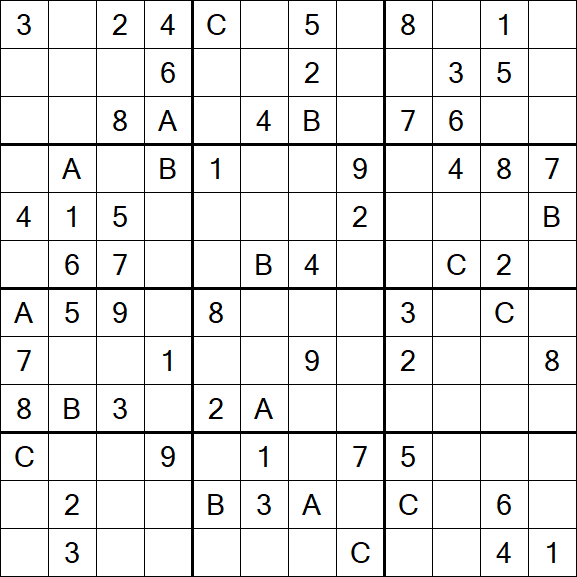 Sudoku 12x12 - Medium