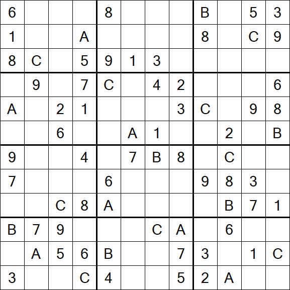 Sudoku 12x12 - Medium