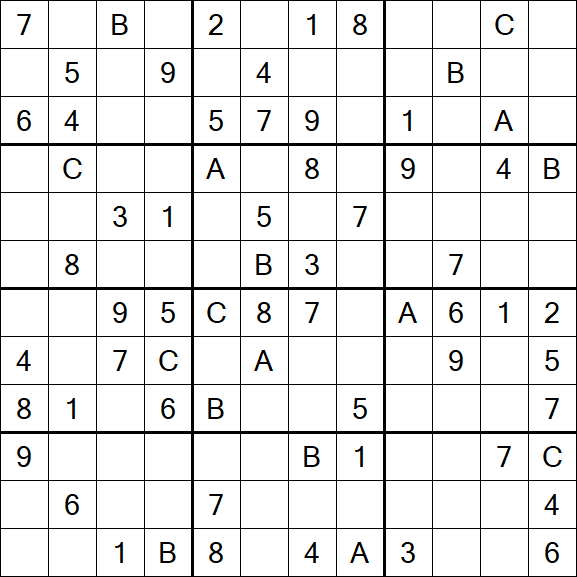 Sudoku 12x12 - Medium