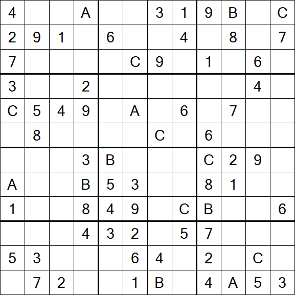 Sudoku 12x12 - Medium