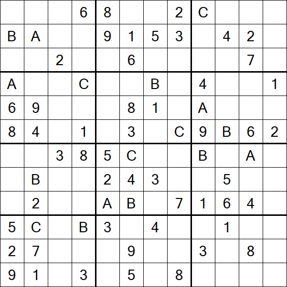 Sudoku 12x12 - Medium