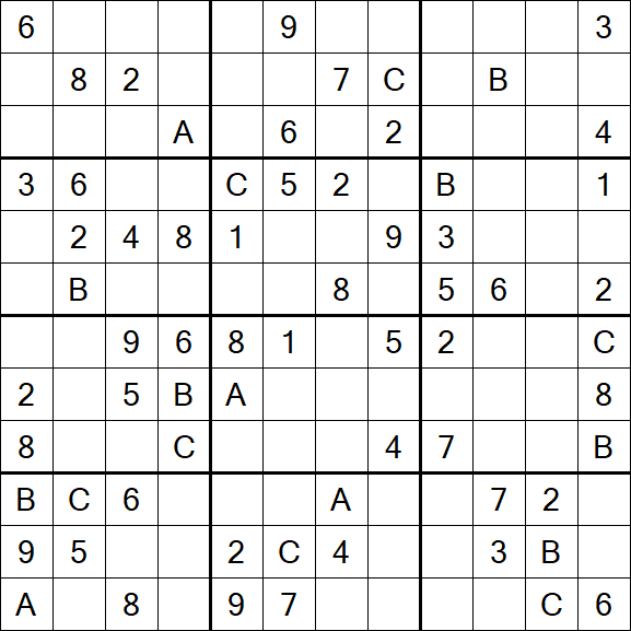 Sudoku 12x12 - Medium
