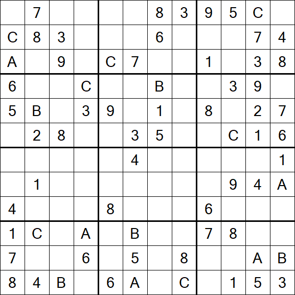 Sudoku 12x12 - Medium