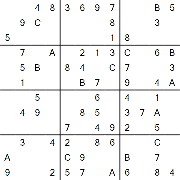 Sudoku 12x12 - Medium