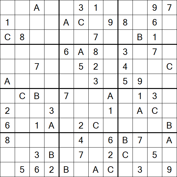 Sudoku 12x12 - Medium