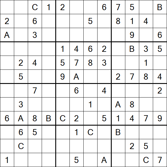 Sudoku 12x12 - Medium