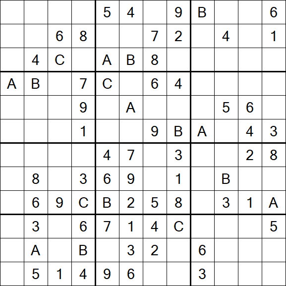 Sudoku 12x12 - Medium