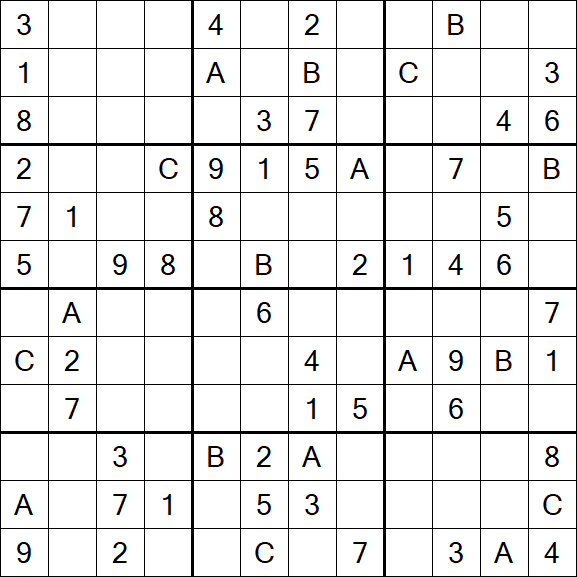 Sudoku 12x12 - Medium