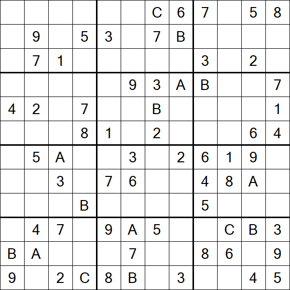 Sudoku 12x12 - Medium