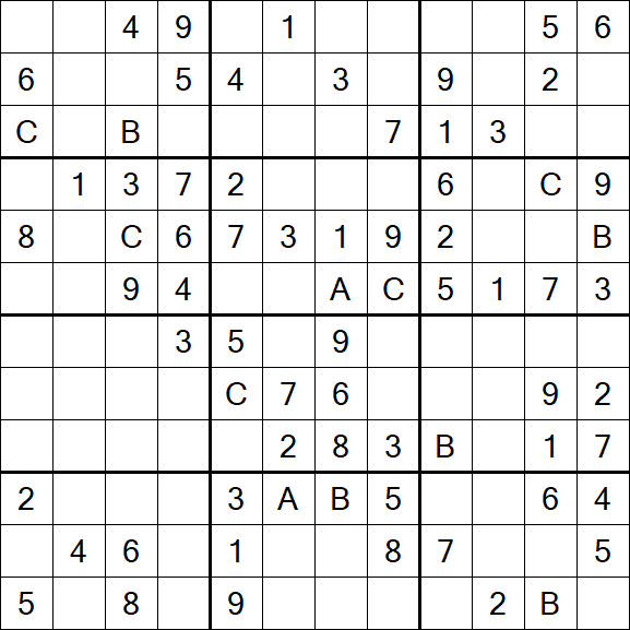 Sudoku 12x12 - Medium