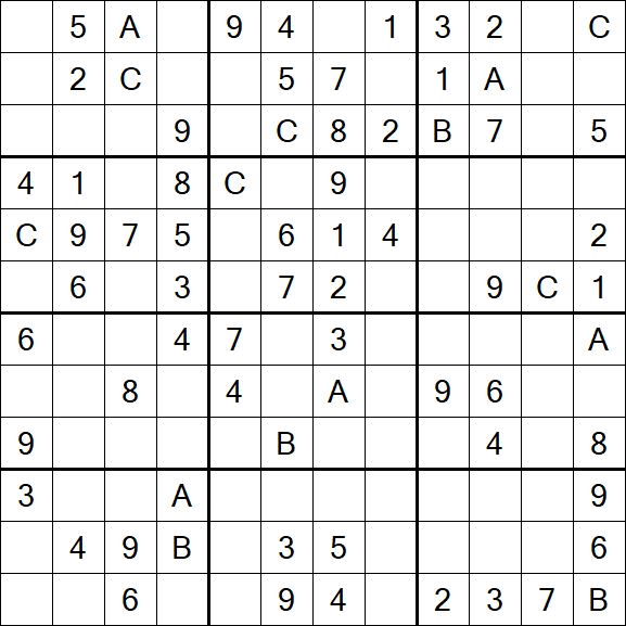 Sudoku 12x12 - Medium