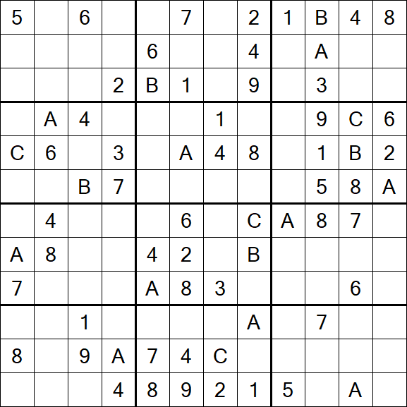 Sudoku 12x12 - Medium