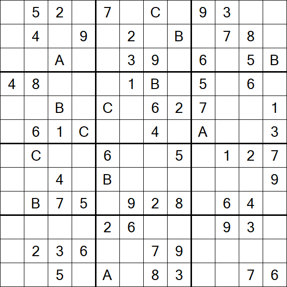 Sudoku 12x12 - Medium
