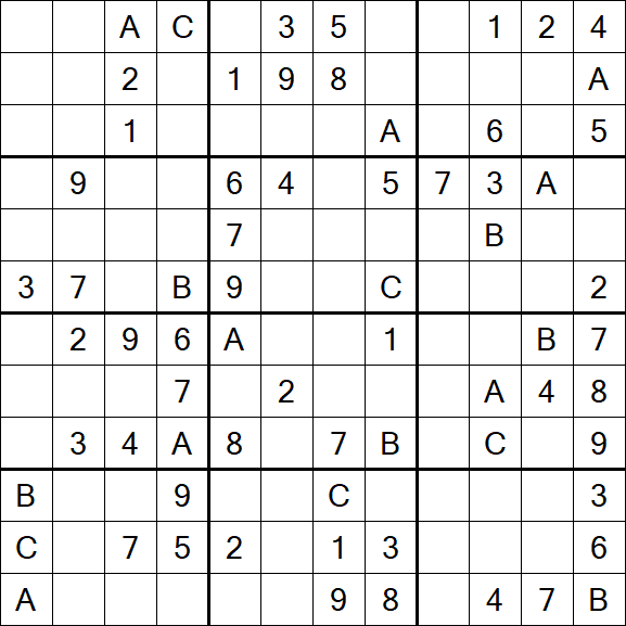 Sudoku 12x12 - Medium