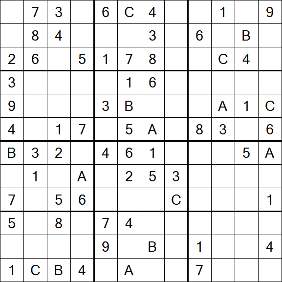 Sudoku 12x12 - Medium