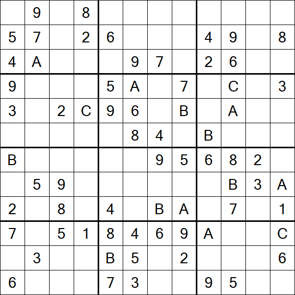 Sudoku 12x12 - Medium