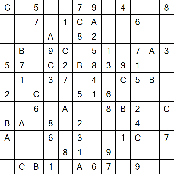 Sudoku 12x12 - Medium