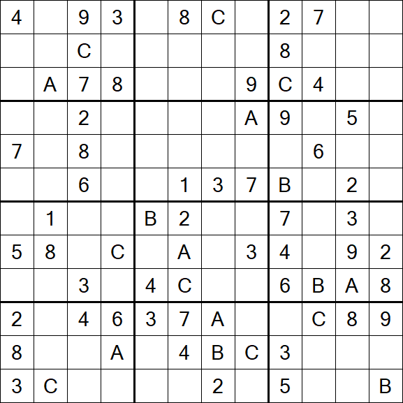 Sudoku 12x12 - Medium