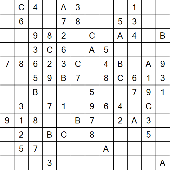 Sudoku 12x12 - Medium