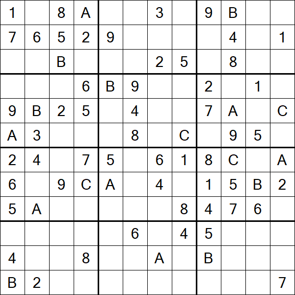 Sudoku 12x12 - Medium