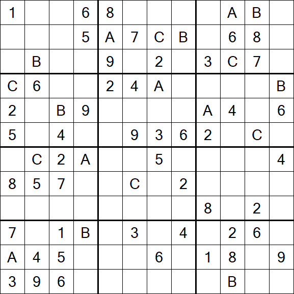 Sudoku 12x12 - Medium