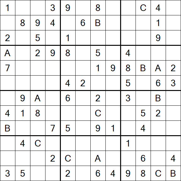 Sudoku 12x12 - Medium