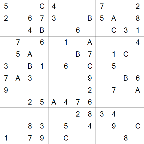 Sudoku 12x12 - Medium