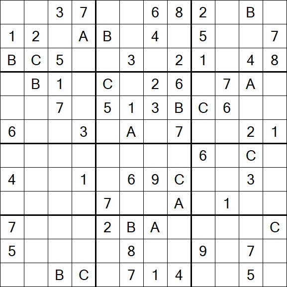 Sudoku 12x12 - Medium