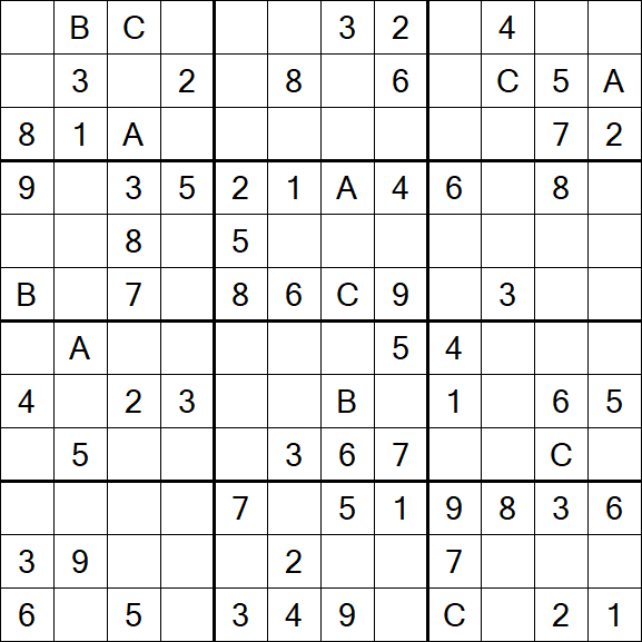 Sudoku 12x12 - Medium