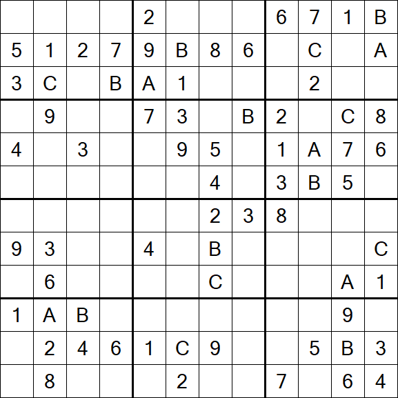 Sudoku 12x12 - Medium