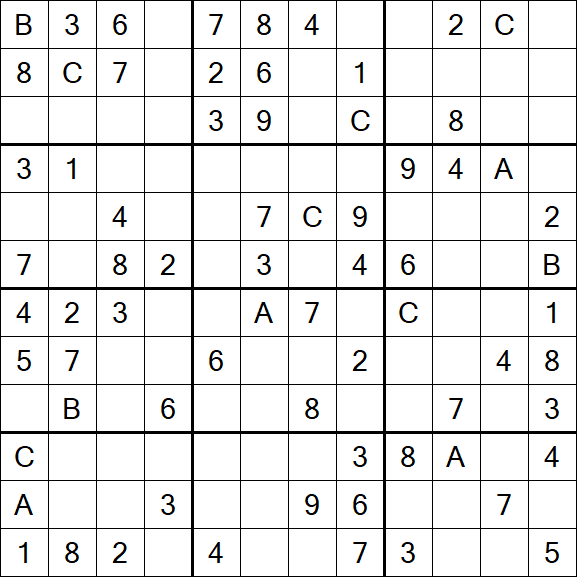 Sudoku 12x12 - Medium