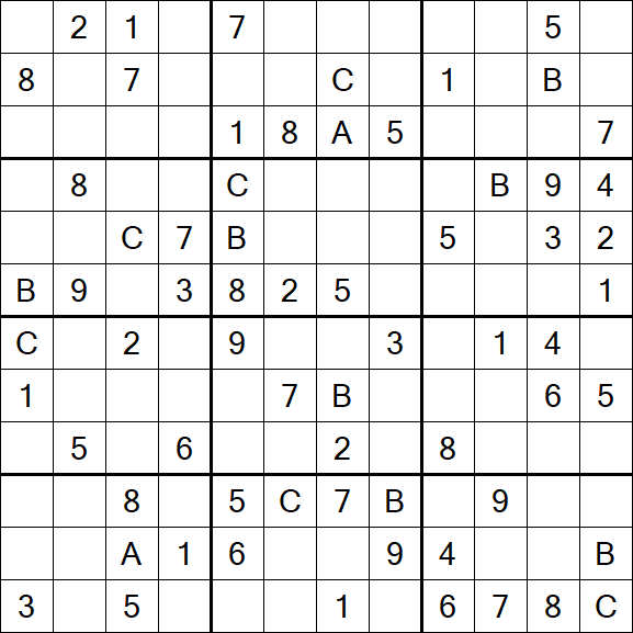 Sudoku 12x12 - Medium