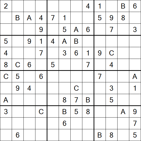 Sudoku 12x12 - Medium