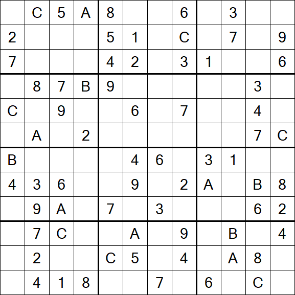 Sudoku 12x12 - Medium
