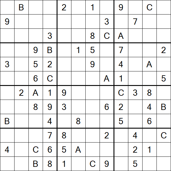 Sudoku 12x12 - Medium