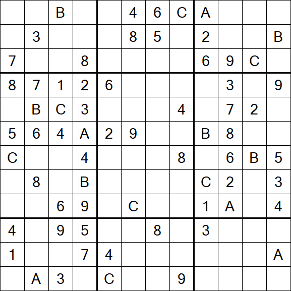 Sudoku 12x12 - Medium