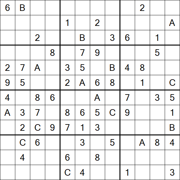 Sudoku 12x12 - Medium