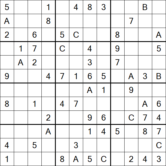 Sudoku 12x12 - Medium
