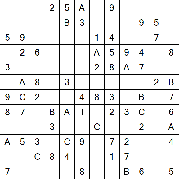Sudoku 12x12 - Medium