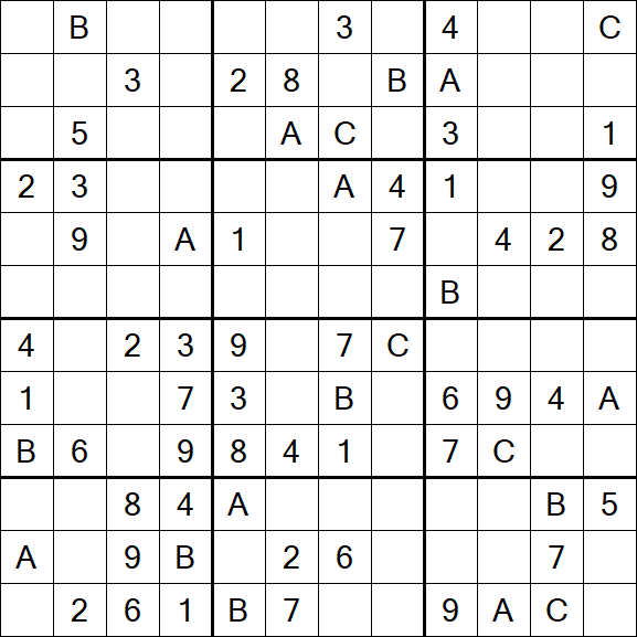 Sudoku 12x12 - Medium