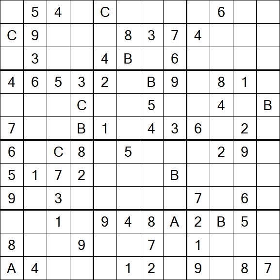 Sudoku 12x12 - Medium
